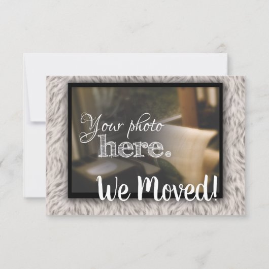 Wijziging van het adres dat we hebben verplaatst, aankondiging (Voorkant)