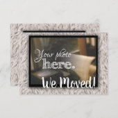 Wijziging van het adres dat we hebben verplaatst, aankondiging (Voorkant / Achterkant)