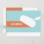 Wijziging van het adres verf roller briefkaarten (Voorkant / Achterkant)