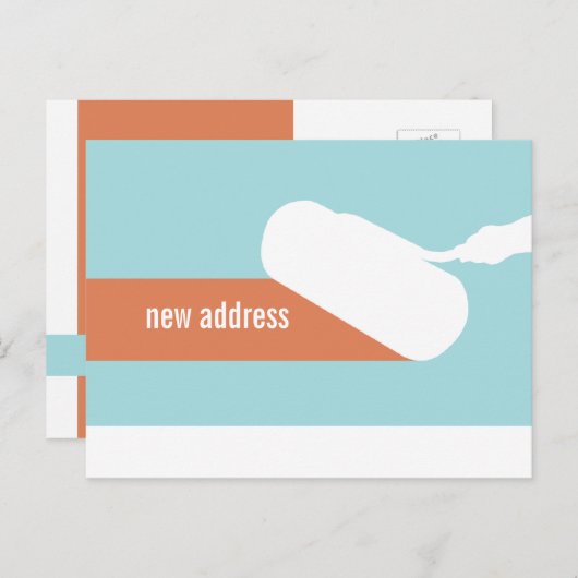 Wijziging van het adres verf roller briefkaarten (Voorkant / Achterkant)