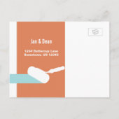 Wijziging van het adres verf roller briefkaarten (Achterkant)