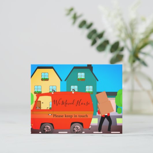 Wijziging van het Briefkaart Aangepast adressenbes (Staand voorkant)