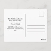 Wijziging van het Briefkaart Aangepast adressenbes (Achterkant)