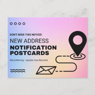 Wijziging van het Briefkaart Adres