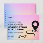 Wijziging van het Briefkaart Adres (Voorkant / Achterkant)