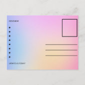 Wijziging van het Briefkaart Adres (Achterkant)