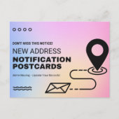 Wijziging van het Briefkaart Adres (Voorkant)