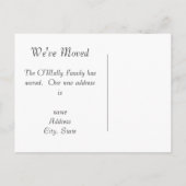 Wijziging van het Briefkaart Adres (Achterkant)