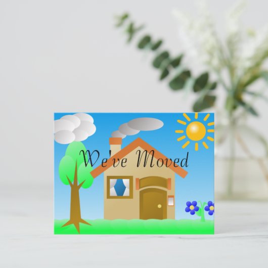 Wijziging van het Briefkaart Adres (Staand voorkant)