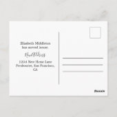 Wijziging van het Briefkaart Adres Single Fun Cust (Achterkant)