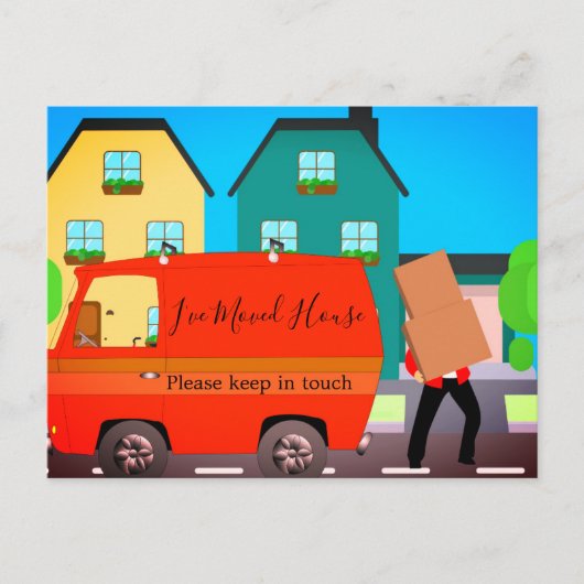 Wijziging van het Briefkaart Adres Single Fun Cust (Voorkant)