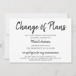 Wijziging van het Vrijgezellenfeest van plannen me