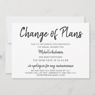 Wijziging van het Vrijgezellenfeest van plannen me