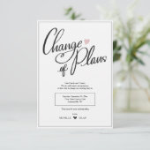 Wijziging van Plannen Aankondigingskaart Kaart (Staand voorkant)