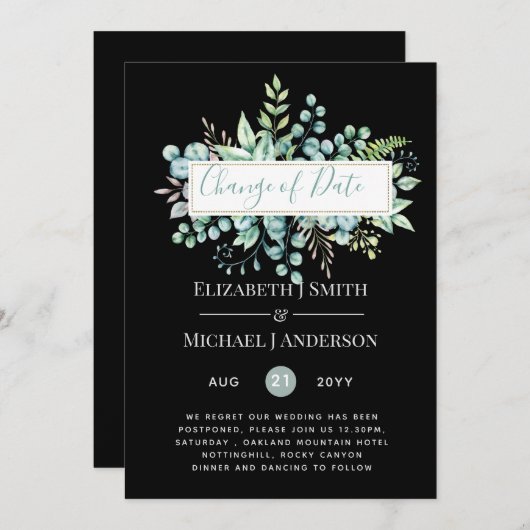 Wijziging van plannen Datum Greenery Eucalyptus Ev (Voorkant / Achterkant)