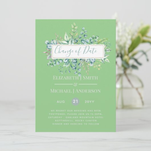 Wijziging van plannen Datum Greenery Eucalyptus Ev (Staand voorkant)