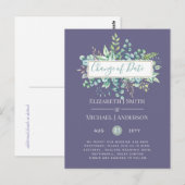 Wijziging van plannen Datum Greenery Eucalyptus Ev Briefkaart (Voorkant / Achterkant)