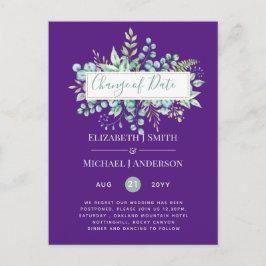 Wijziging van plannen Datum Greenery Eucalyptus Ev Briefkaart