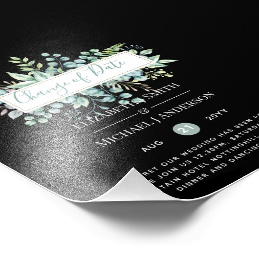 Wijziging van plannen Datum Greenery Eucalyptus Ev Foto Afdruk (Hoek)