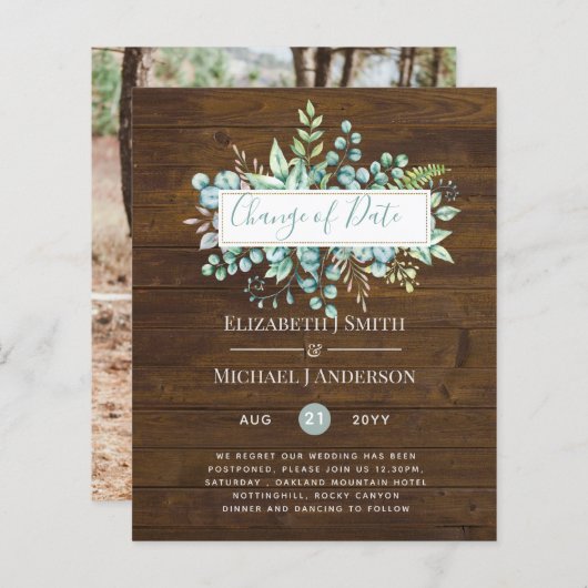 Wijziging van plannen Datum Groene decoratie Eucal (Voorkant / Achterkant)