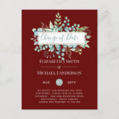 Wijziging van plannen Datum Groene decoratie Eucal Briefkaart (Voorkant)