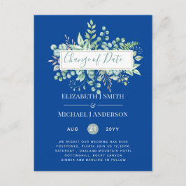 Wijziging van plannen Datum Groene decoratie Eucal Briefkaart