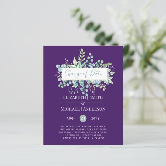 Wijziging van plannen Datum Groene planten Eucalyp (Staand voorkant)