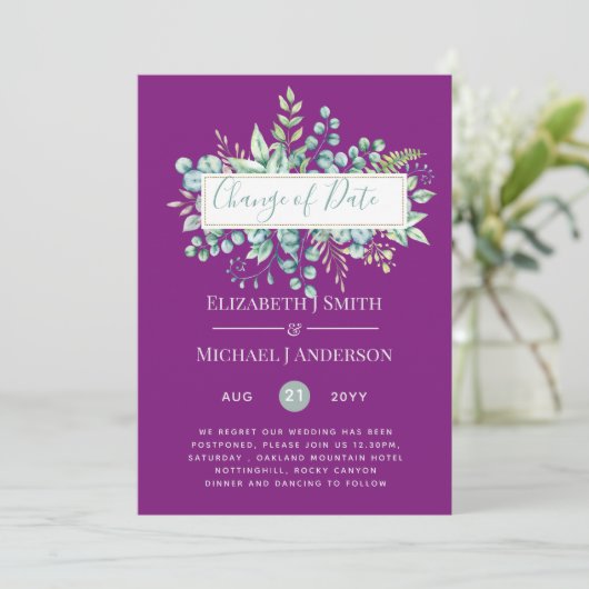 Wijziging van plannen Datum Groene planten Eucalyp (Staand voorkant)