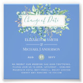 Wijziging van plannen Datum Groene planten Eucalyp Foto Afdruk (Voorkant)