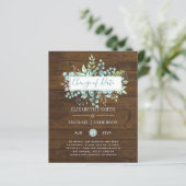 Wijziging van plannen Datum Rustic Wood Greenery E (Staand voorkant)