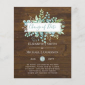 Wijziging van plannen Datum Rustic Wood Greenery E (Voorkant)