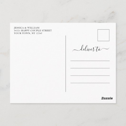 Wijziging van plannen Elegant Eucalyptus Wedding Briefkaart (Achterkant)