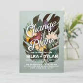Wijziging van plannen Herschikte trouwdatum Aankon Kaart (Staand voorkant)