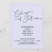 Wijziging van plannen, legant Lavender New Wedding Kaart (Voorkant / Achterkant)