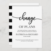 Wijziging van plannen met uitgestelde opzegging va kaart (Voorkant / Achterkant)