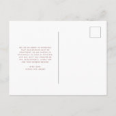 Wijziging van plannen | Uitstel van fotoweddenscha Briefkaart (Achterkant)