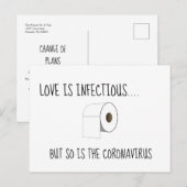 Wijziging van plannen voor uitstel of annulering v briefkaart (Voorkant / Achterkant)