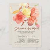 Wijziging van plannen waterverf bloemendouche per kaart (Voorkant / Achterkant)