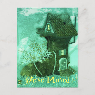 Wijziging van postkaart adres aankondigingskaart