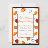 Wijziging van Seizoenswijziging Aankondiging adres (Voorkant)