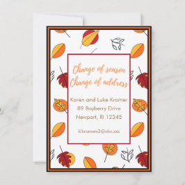 Wijziging van Seizoenswijziging Aankondiging adres