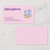 Wijziging Visitekaartje (Voorkant / Achterkant)