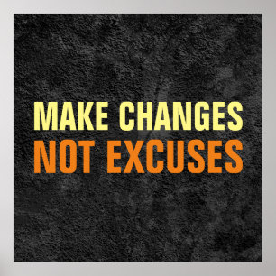 Wijzigingen aanbrengen is geen excuus voor Inspire Poster