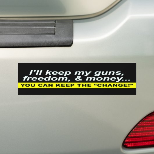 Wijzigingen behouden 1 bumpersticker (Op auto)