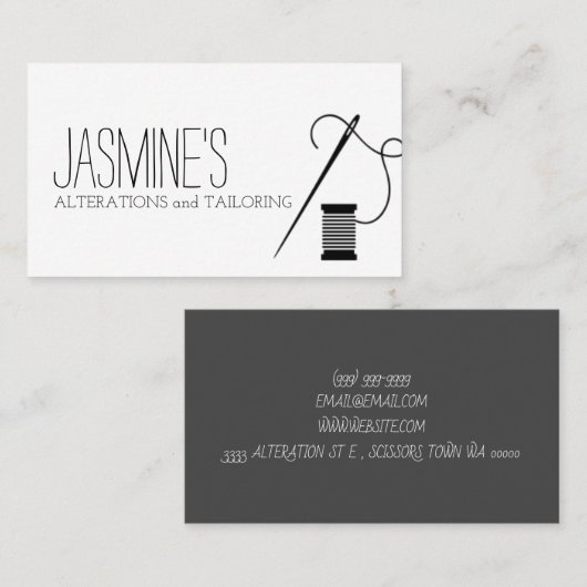 Wijzigingen en aanpassingen visitekaartje (Voorkant / Achterkant)