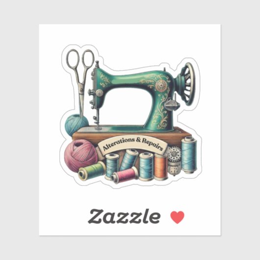 Wijzigingen en reparaties sticker (Vel)