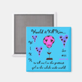 WIKH Ser#01 Dood me met complimenten Magneet (Voorkant / Achterkant)