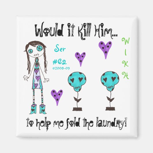 WIKH Ser#62 Rond het huis! Magneet (Voorkant)