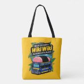 Wiki Wiki Airport Shuttle Tote Bag (Achterkant)
