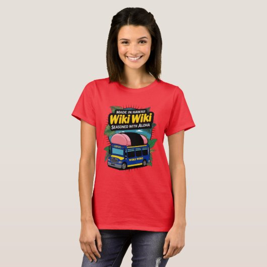 Wiki-Wiki Honolulu Airport Bus T-shirt (Voorkant volledig)